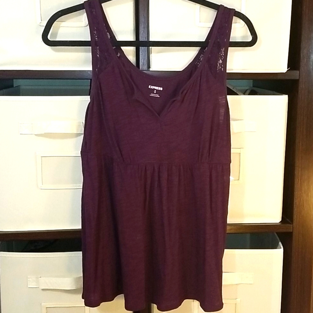 Express Purple Tank Top - Picture 1 of 8